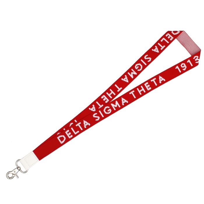 Wholesale DST Red Canvas Lanyard ID Badge Clip Women