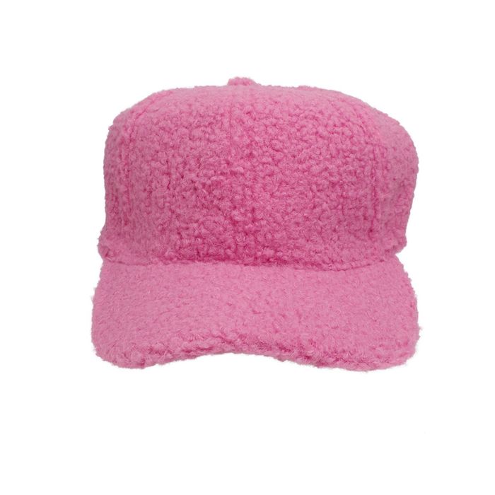 Plush Pink Women\'s Hat UJNDER Hats Women Knit Crochet Cute Plush Cat Hat with Ear  main image 2