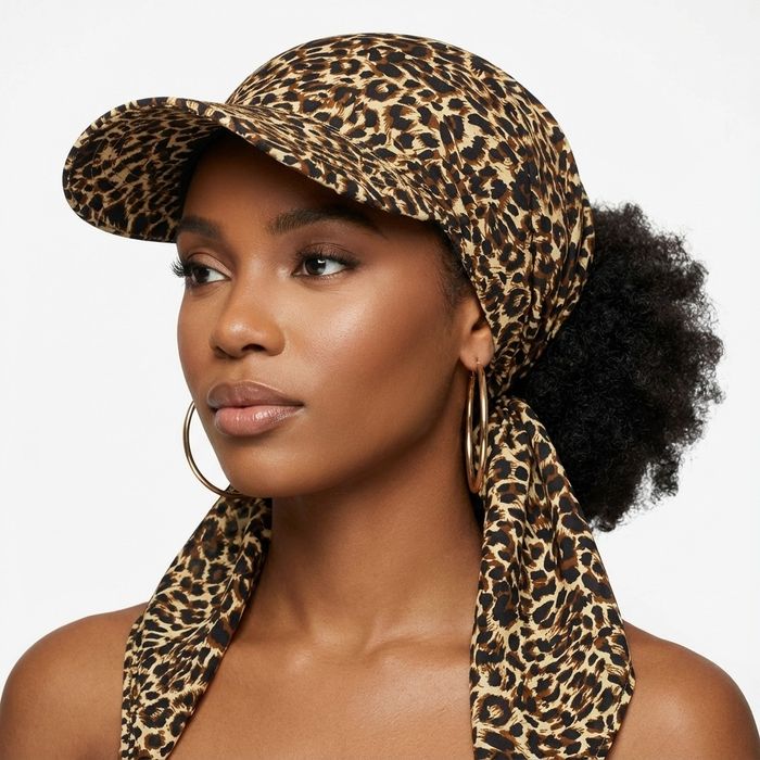 Wholesale Scarf Baseball Cap Leopard Print Hat for Women
