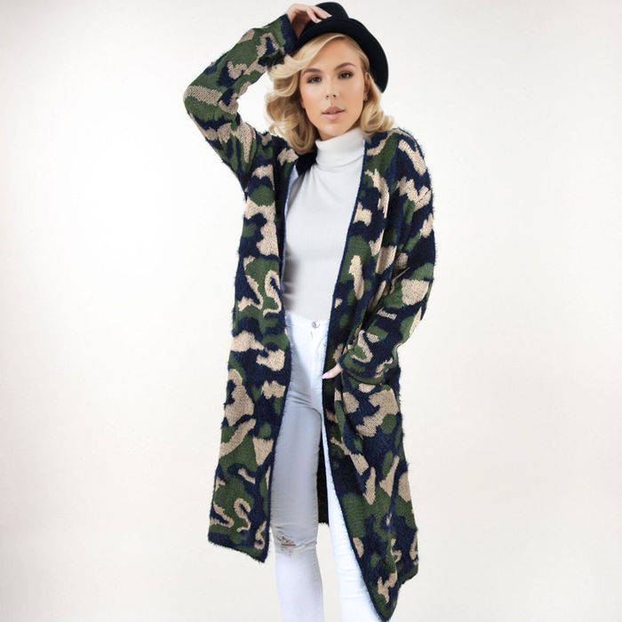 Long camo sweater hot sale