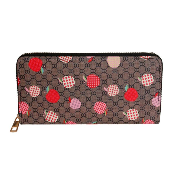 Brown Apple Designer Woven Wallet Order Wholesale