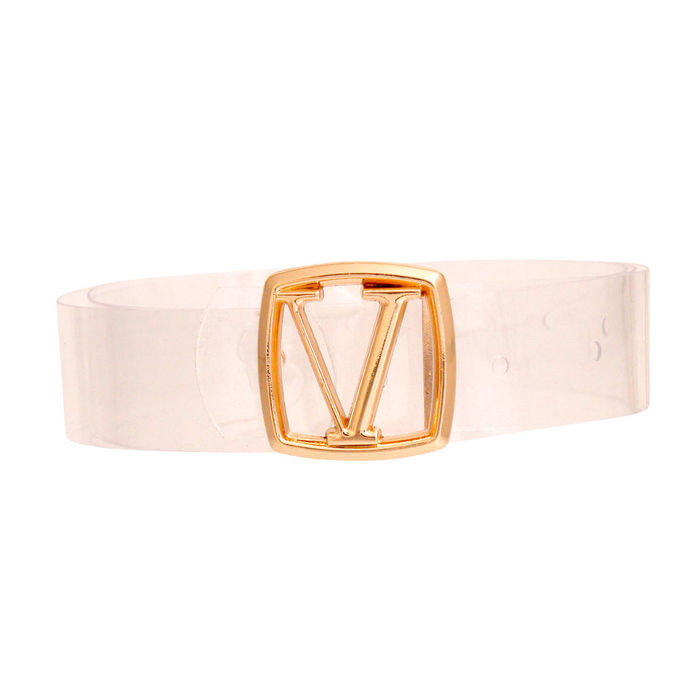 White and online gold designer belt