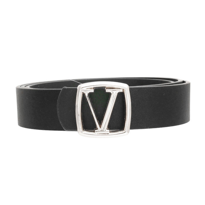 Black and Silver V Designer Belt Order Wholesale