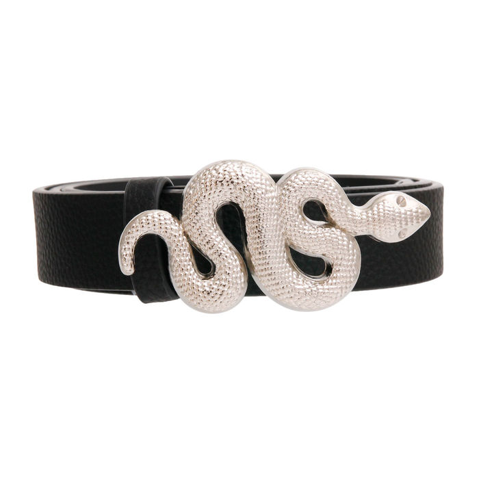 Black belt discount silver buckle