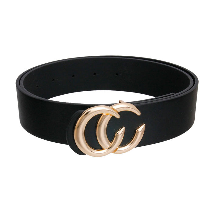 Black and gold designer belt discount
