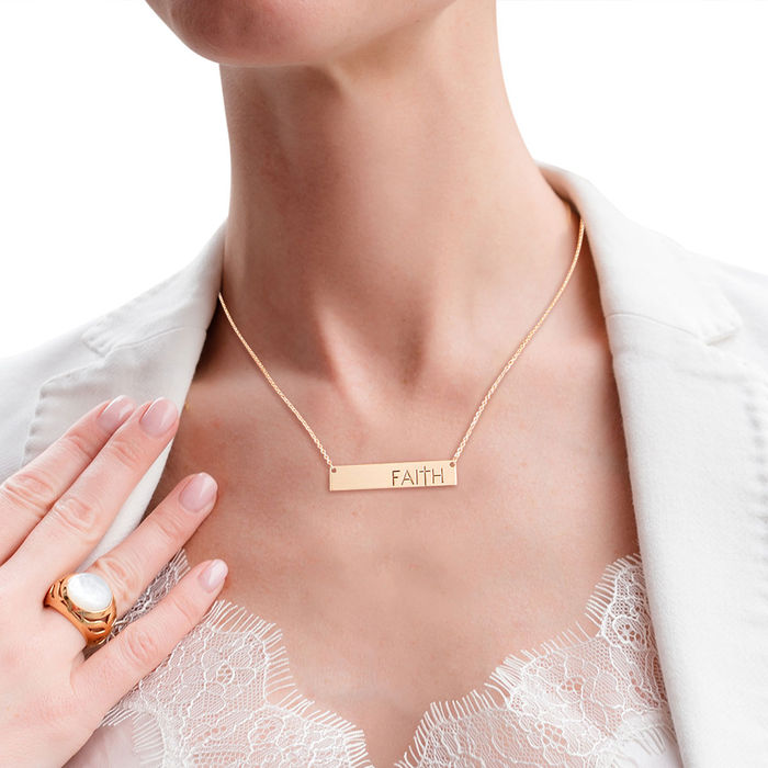 Faith Necklace | Hand Stamped Necklace