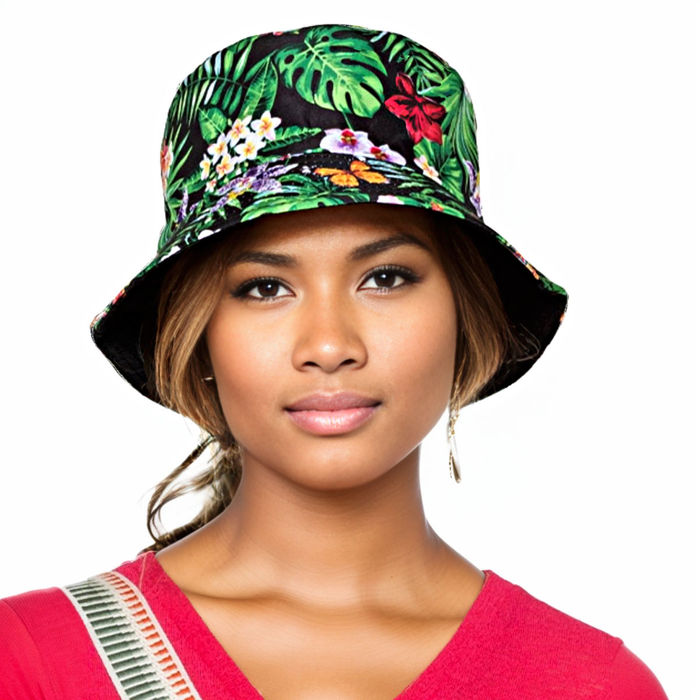 Floral reversible clearance bucket hat