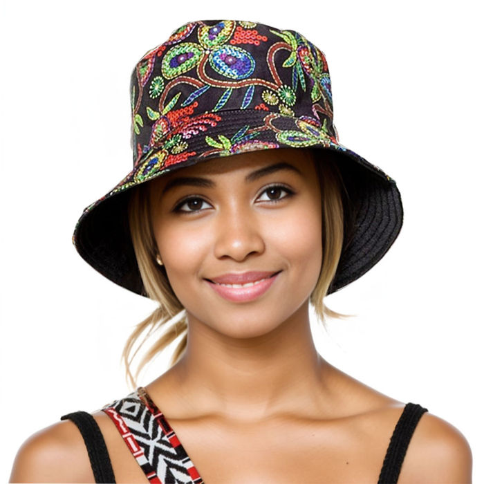Reversible paisley hot sale print bucket hat