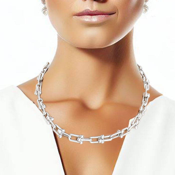 Tiffany HardWear Small Link Necklace in Sterling Silver | Tiffany & Co.