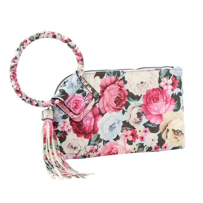 Blue floral clutch new arrivals bag