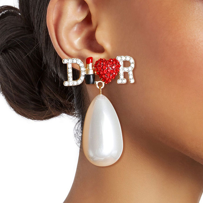 Cream pearl stud earrings online