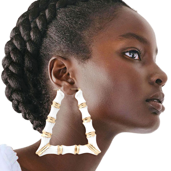 Bulk bamboo earrings outlet