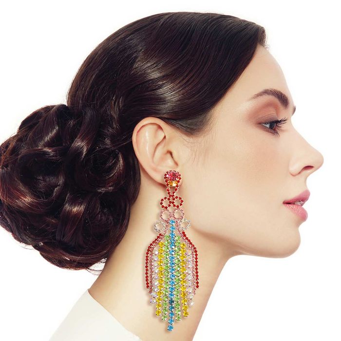 Fringe clip hot sale on earrings