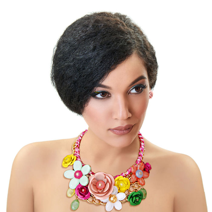 Bright Rose Chunky Collar Necklace Order Wholesale