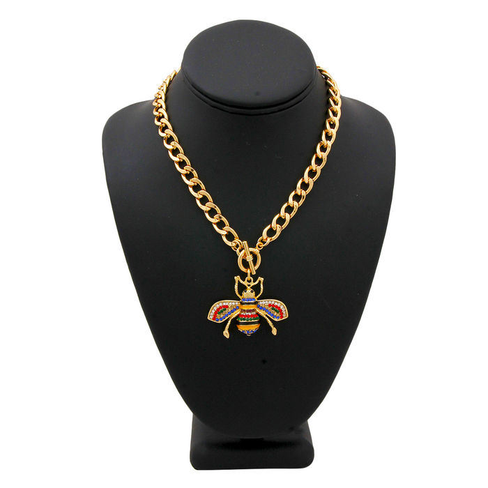 Gucci hot sale necklace bee