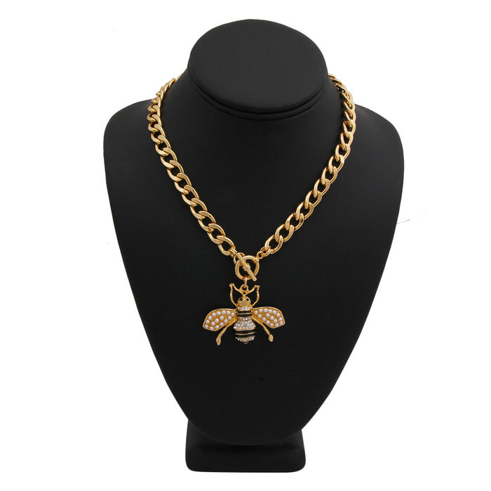 Gucci bee choker hot sale