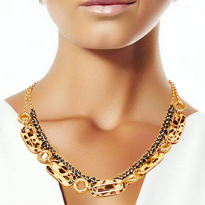 Leopard necklace set online