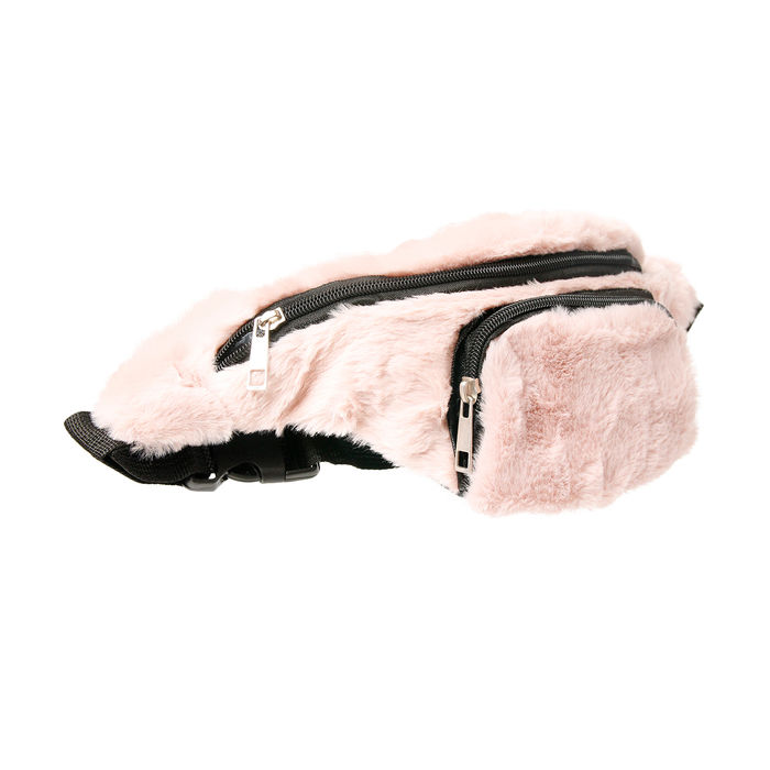 Pink fluffy fanny pack new arrivals