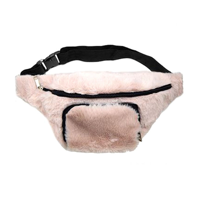 Pink Fur Fanny Pack Order Wholesale