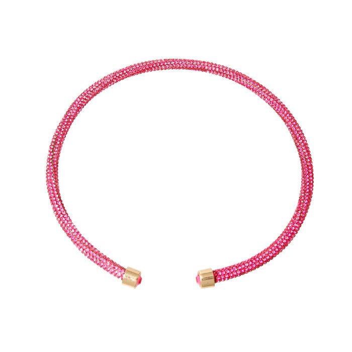 Pink Rhinestone Wrap Choker Order Wholesale