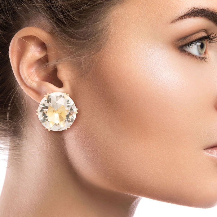Large crystal stud earrings online