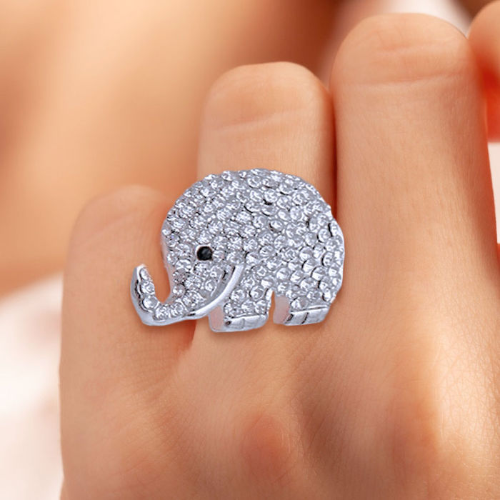 Wearing elephant ring sale
