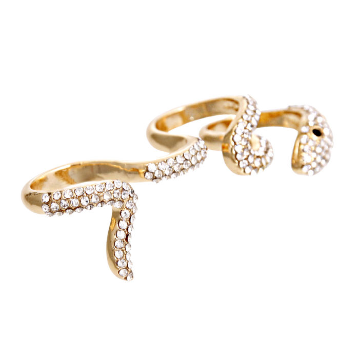4 Finger Gold Snake Ring Order Wholesale