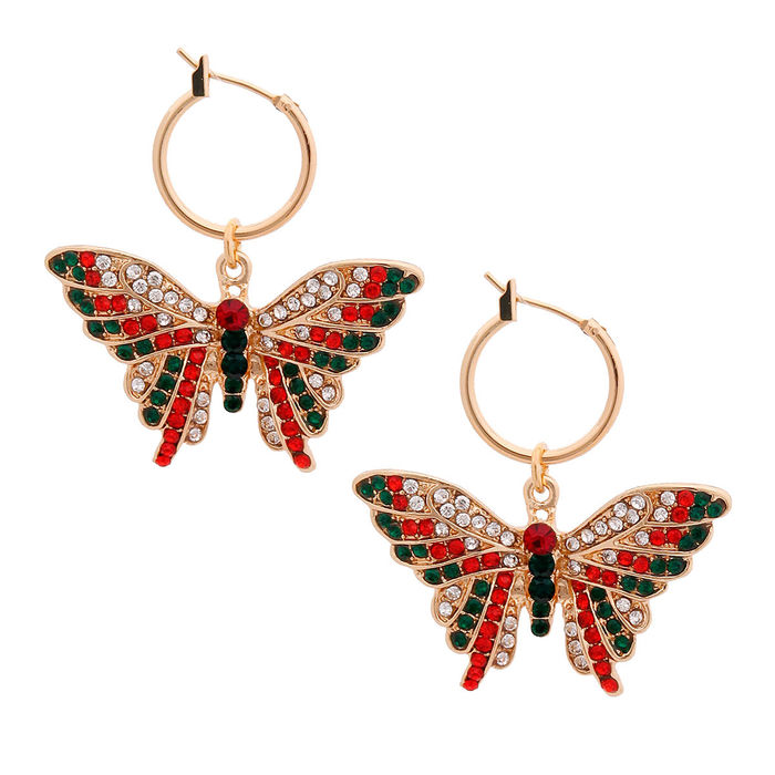 Gucci Sterling Silver Butterfly Stud Earrings - Etsy