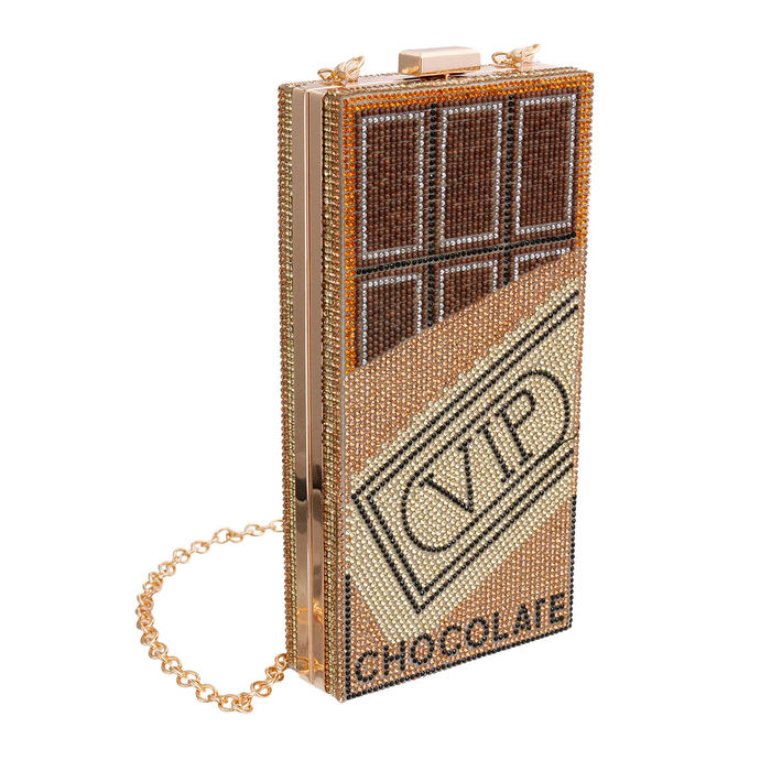 Bling Gold VIP Chocolate Bar Clutch