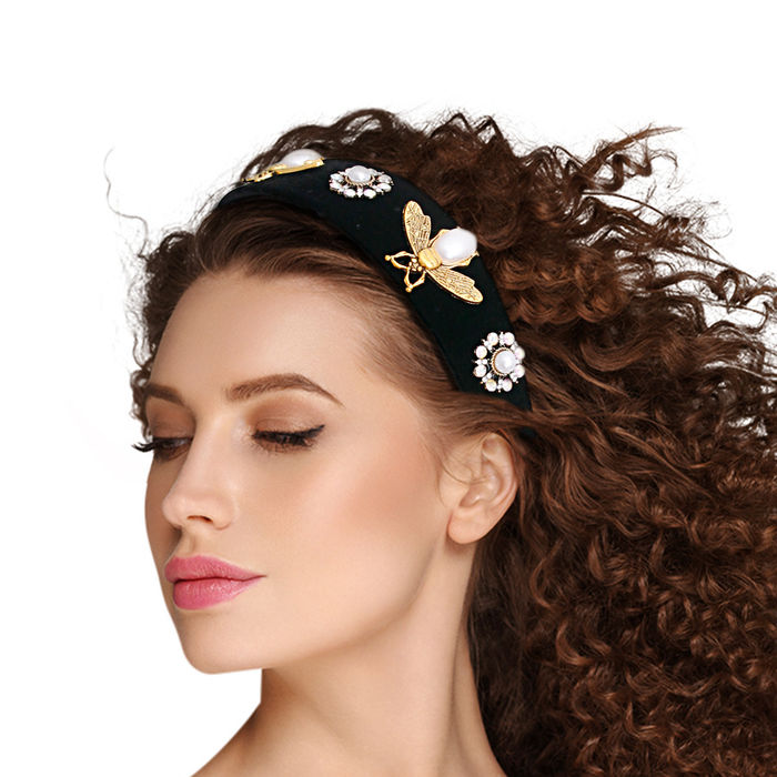 Designer Burnished Bee Headband Order Wholesale