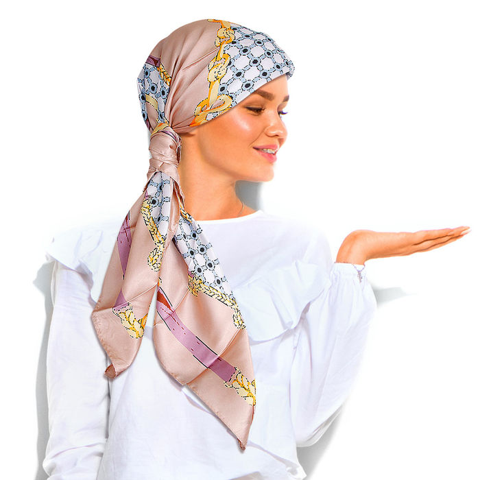 Babushka style scarf deals