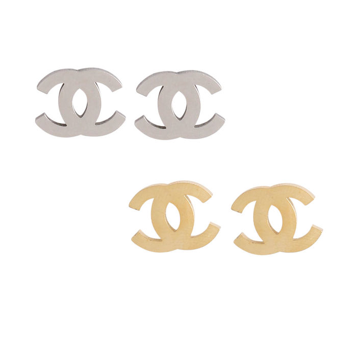 Stainless steel new arrivals chanel earrings