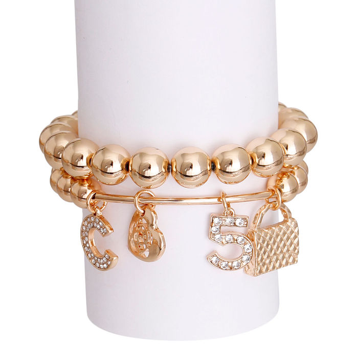 Silver Metal Ball Designer Charm Bracelets Order Wholesale