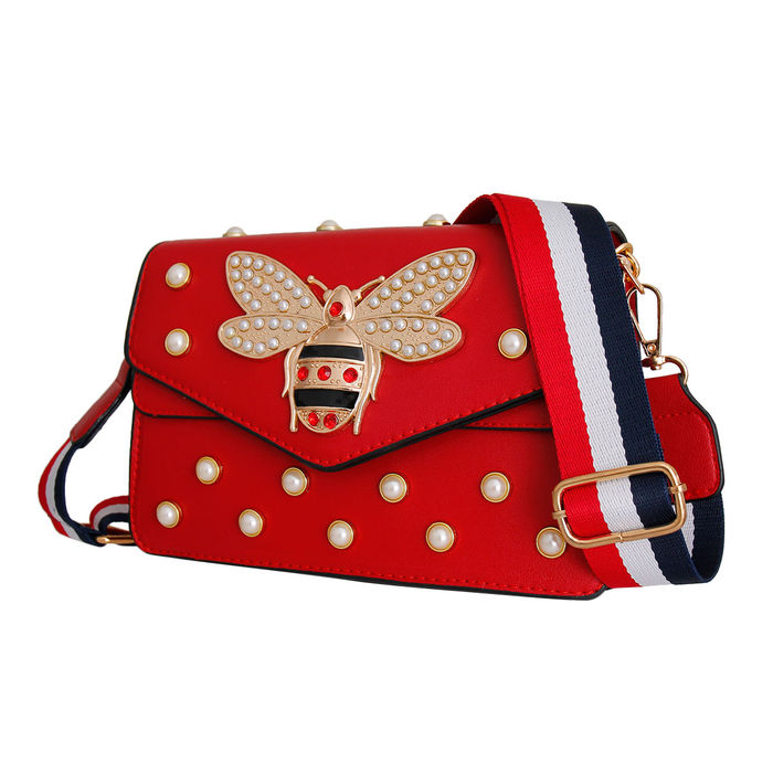 Buy Pre-owned & Brand new Luxury Gucci Queen Margaret Bee Top Handle Leather  Bag Online | Luxepolis.Com