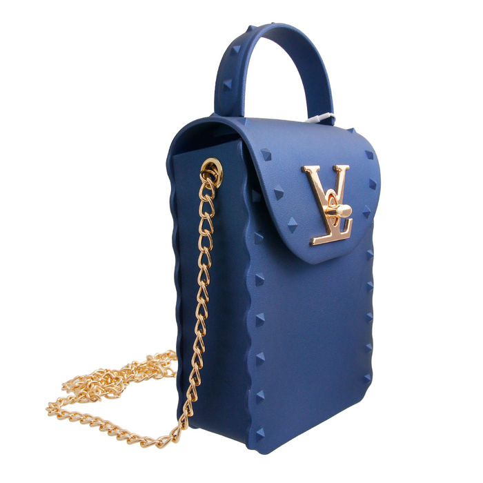 Black LV Luxury Jelly Crossbody Bag
