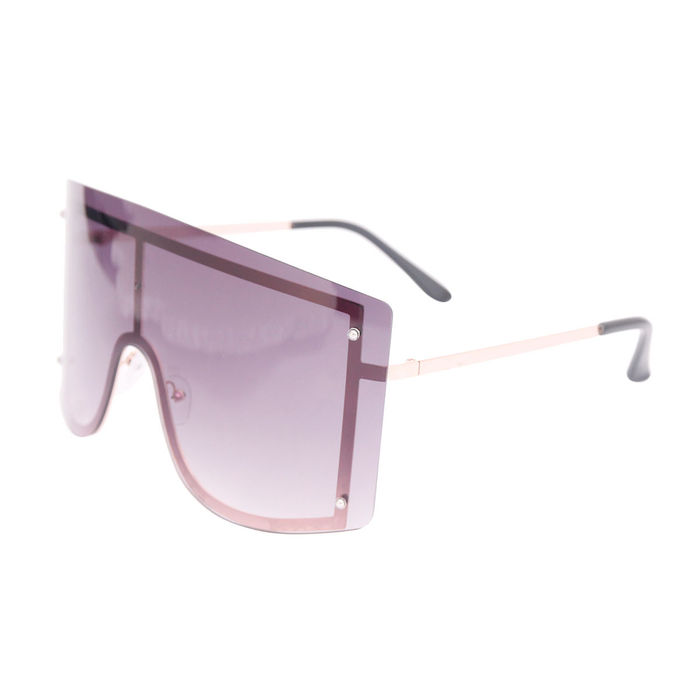 Black Designer Shield Sunglasses Order Wholesale