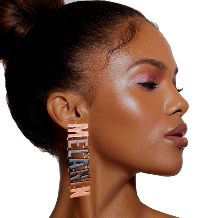 Letter cheap drop earrings