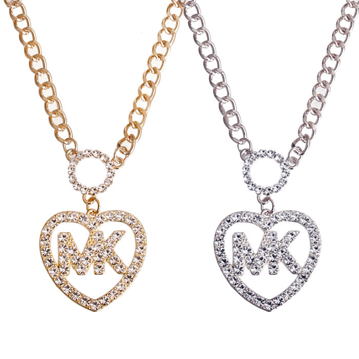 Mk heart necklace 2025