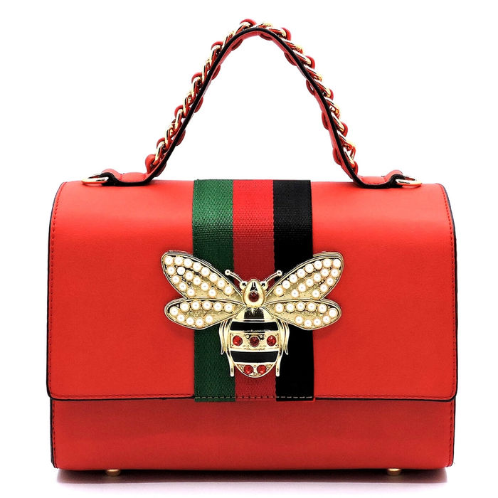 Gucci red 2025 bee bag