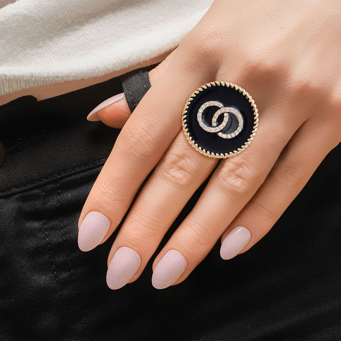 Adjustable sales infinity ring