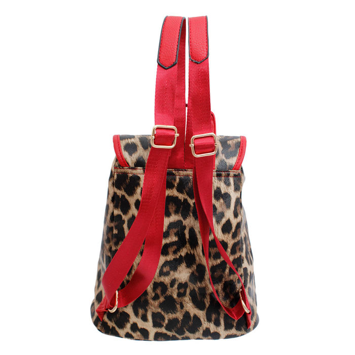 Red animal print bag hot sale