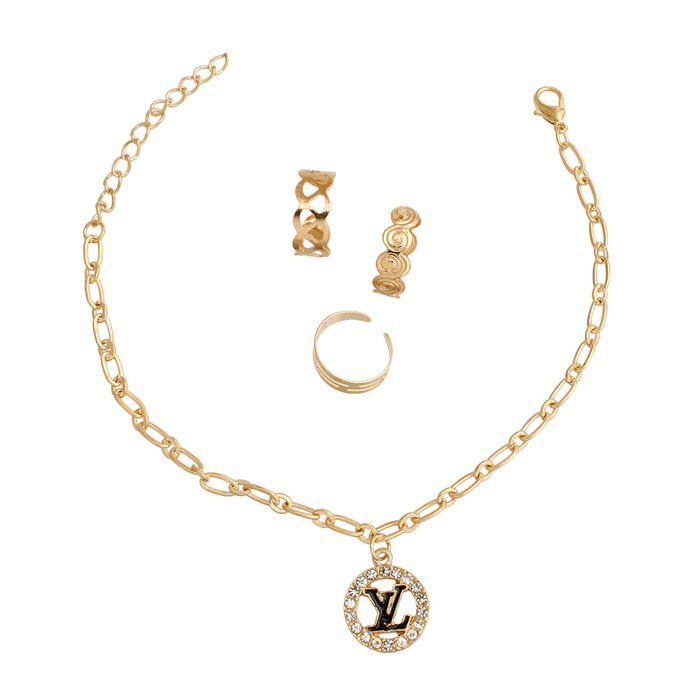 LV Inspired set(pendant & earrings ) K18｜レディース