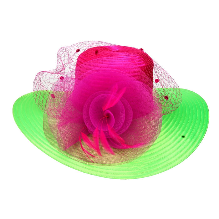 Pink and green church hats deals