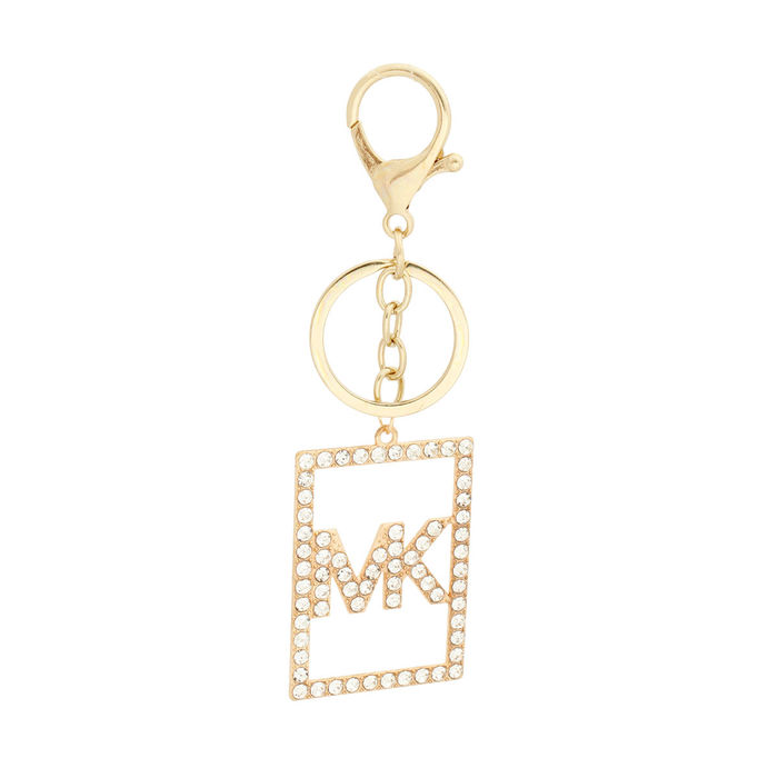 Dozen Rectangle Stone MK Keychain Clips- Order Wholesale