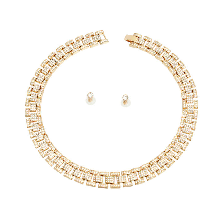 Iced Gold Watch Band Chain Necklace Order Wholesale