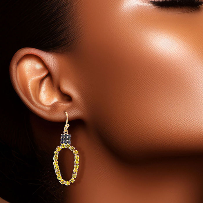 Yellow light cheap up earrings
