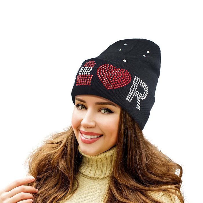 Black clearance designer beanie