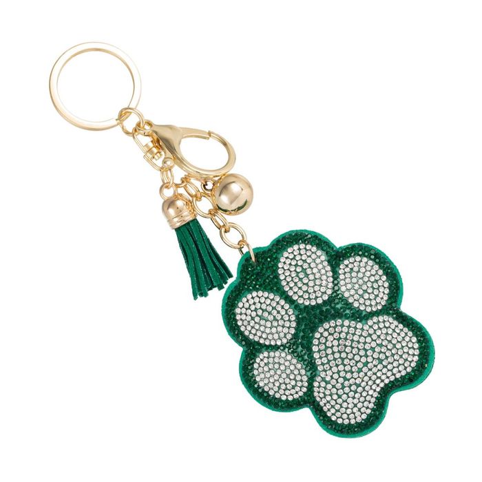 PinktownUSA White Dog Keychain Clip