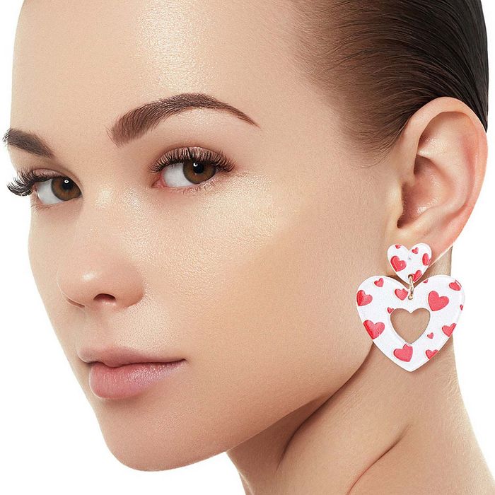 Kate spade glitter heart earrings sales