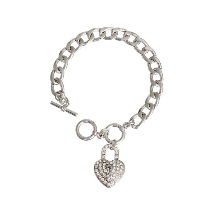 Silver Heart Locket Bracelet - Mima's Of Warwick, LLC